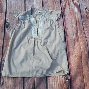 Tan- Tank top blouse